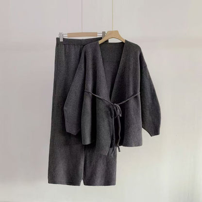 Damen Wickeloberteil Weites Design mit Hose