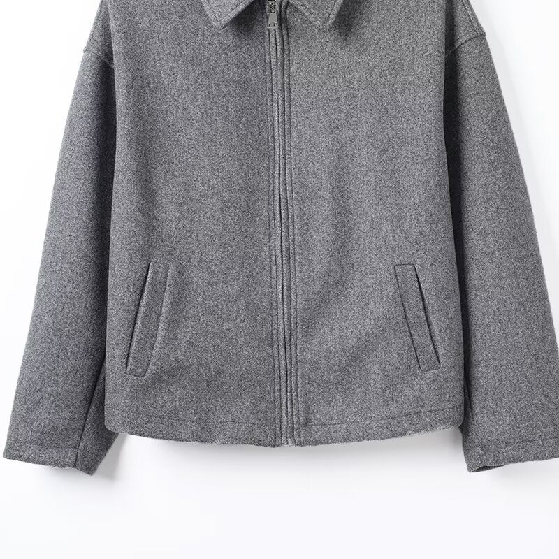 Damen Wolljacke Lässig Norvielle