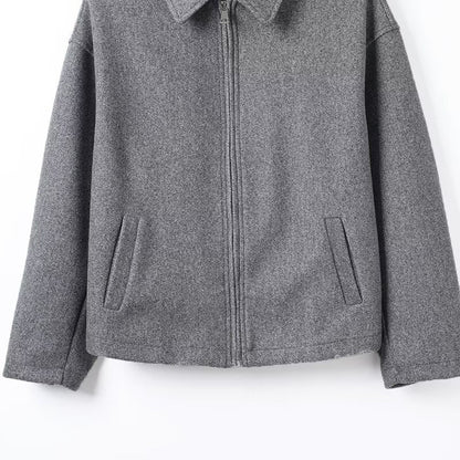 Damen Wolljacke Lässig Norvielle