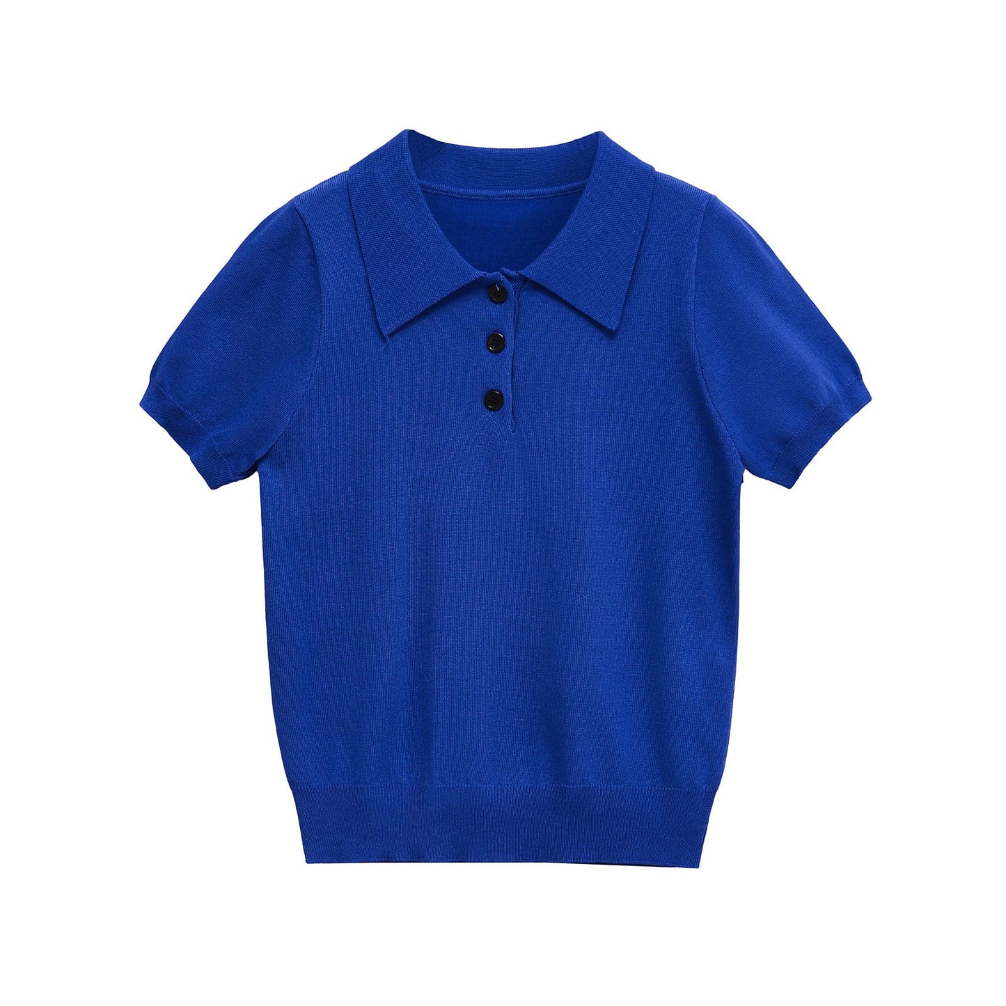 Damen Poloshirt Kurzärmelig Klassische Knöpfe Norvielle