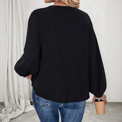 Damen Bluse Tiermuster Lässiger Schnitt Norvielle