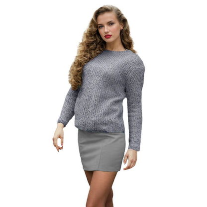 Damen Strickpullover Strukturiert Lässig Norvielle