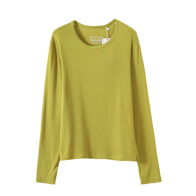 Damen Langarmshirt Weiches Jersey Ergonomisch Beige