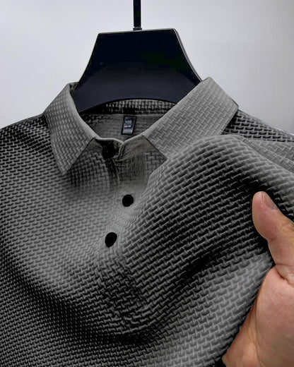 Herren Polo Shirt Klassischer Kragen Modern Baumwolle Weiß