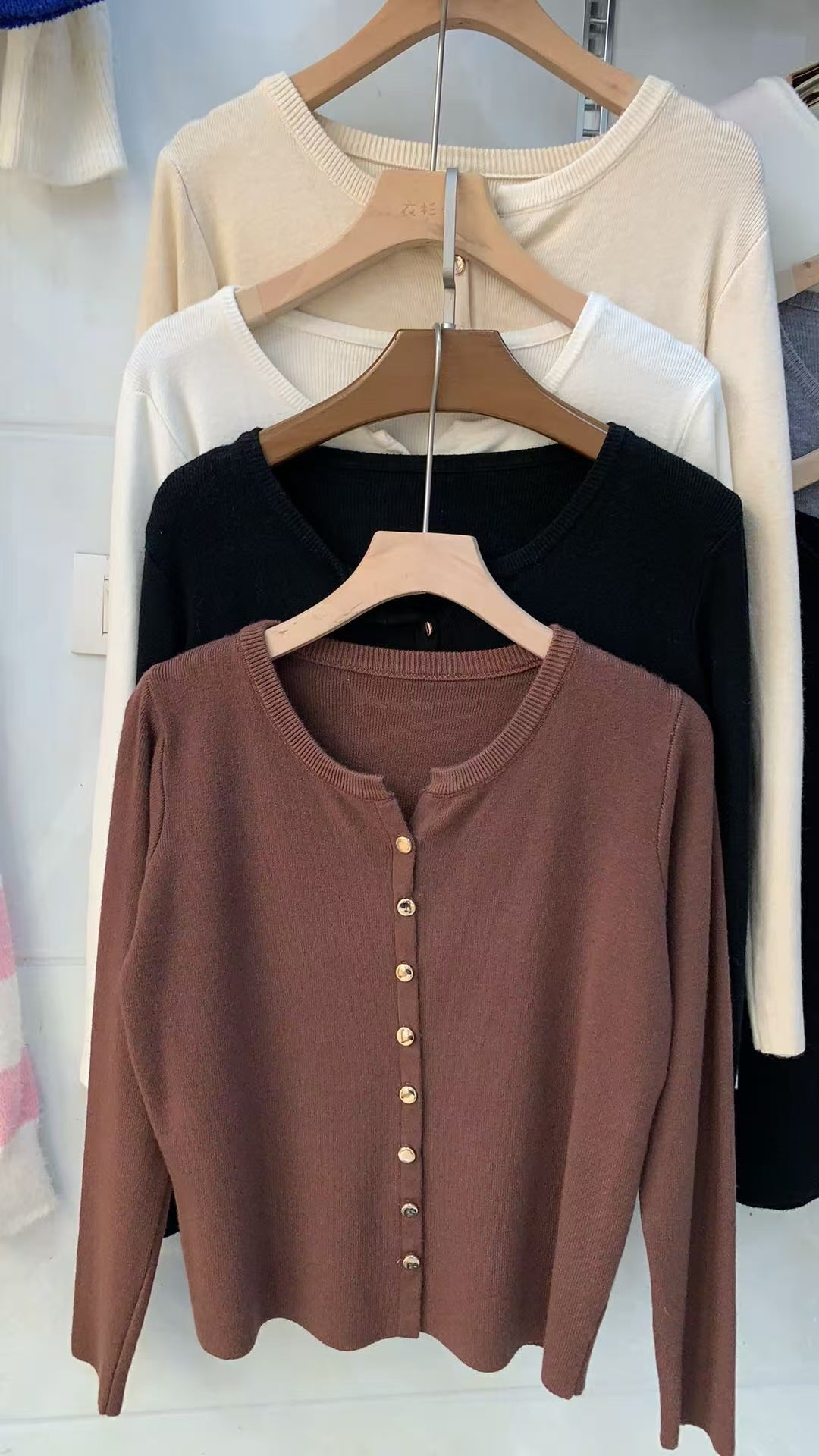 Damen Strickjacke Weich Norvielle Elegantes Design