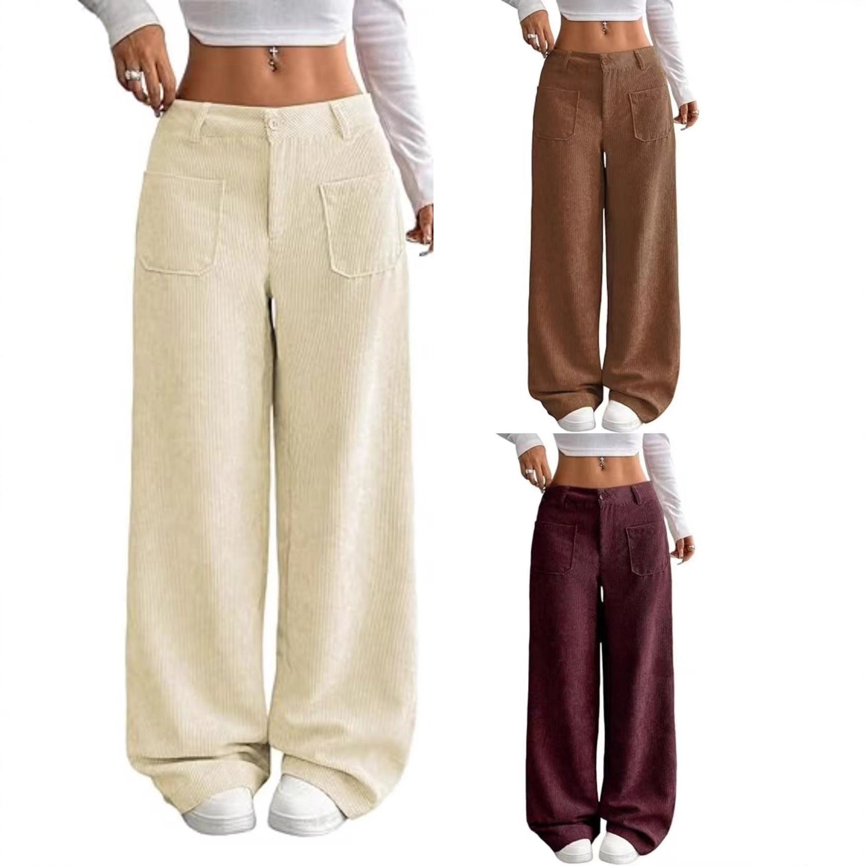 Damen Cordhose Weit Norvielle - Norvielle
