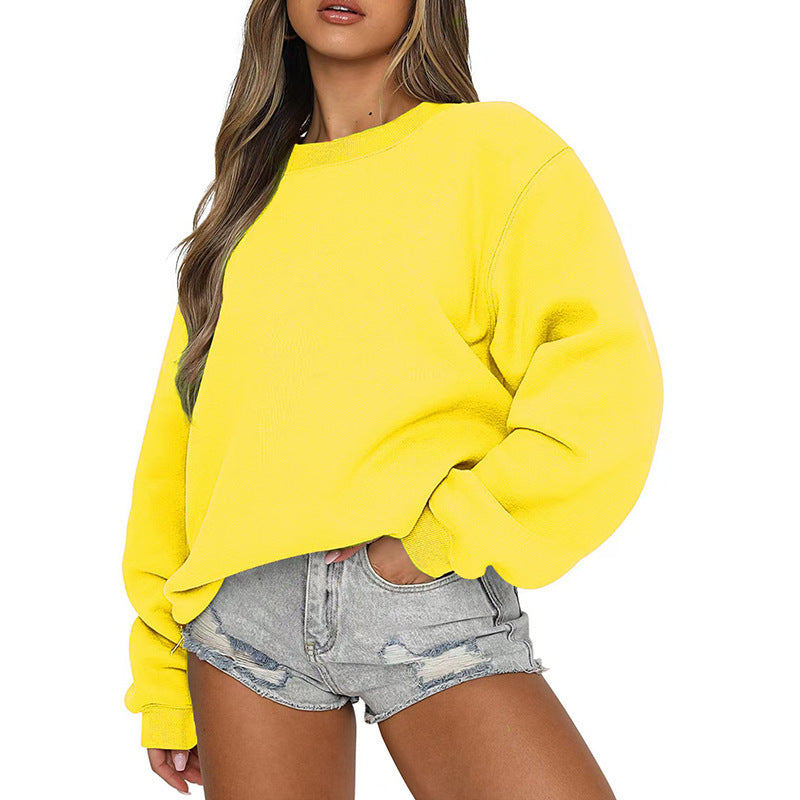 Damen Sweatshirt Lässiger Schnitt Voluminöse Ärmel Norvielle