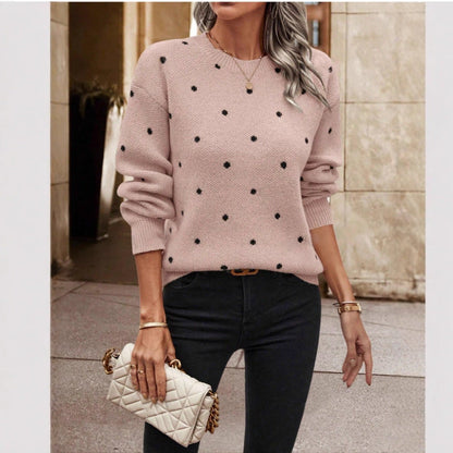 Damen Pullover Verspielt Muster Komfortschnitt Norvielle