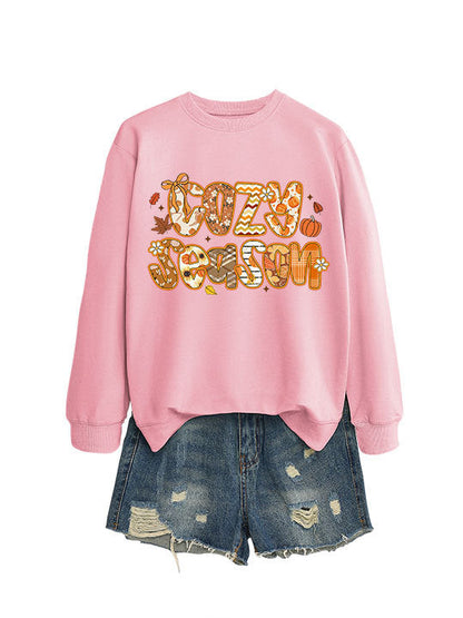 Damen Sweatshirt Herbstdesign Lässig Norvielle