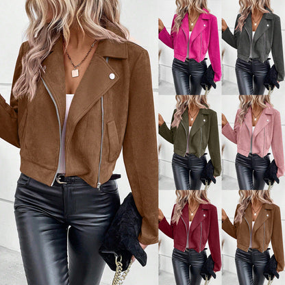 Damen Wildlederjacke Kurz Norvielle - Norvielle