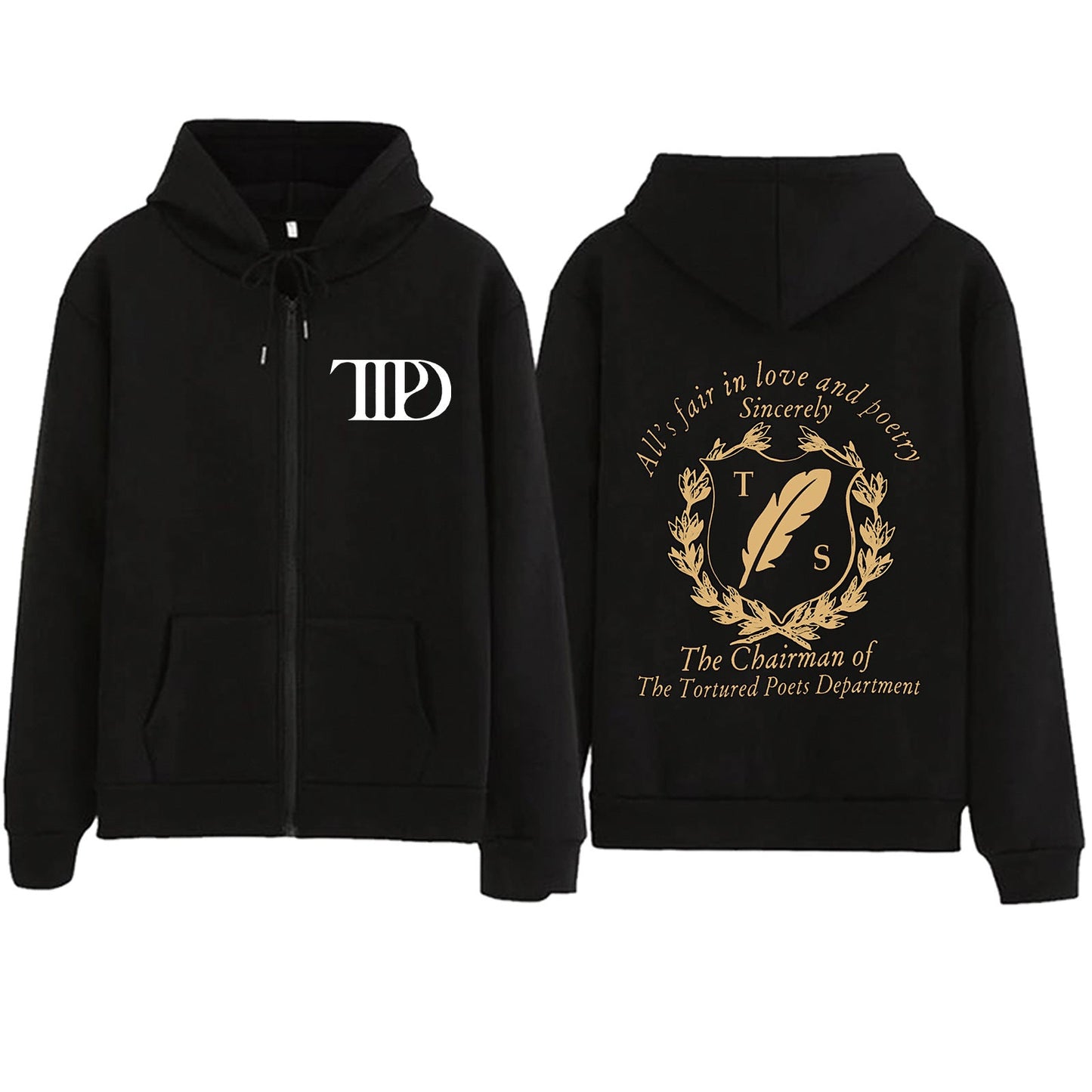 Damen Fleece-Kapuzenjacke Bequem Motiv-Design Norvielle