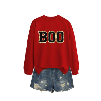 Damen Sweatshirt Glitzer Aufdruck Norvielle