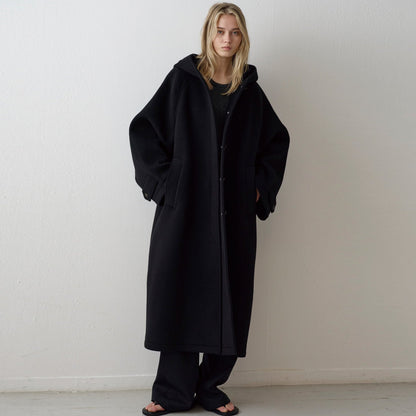 Damen Oversize-Mantel mit Kapuze und Taschen Norvielle
