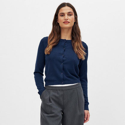 Damen Strickjacke Leicht Knopfverschluss Atraumatischer Schnitt