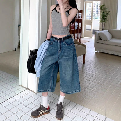 Damen Weite Jeans Culottes Norvielle