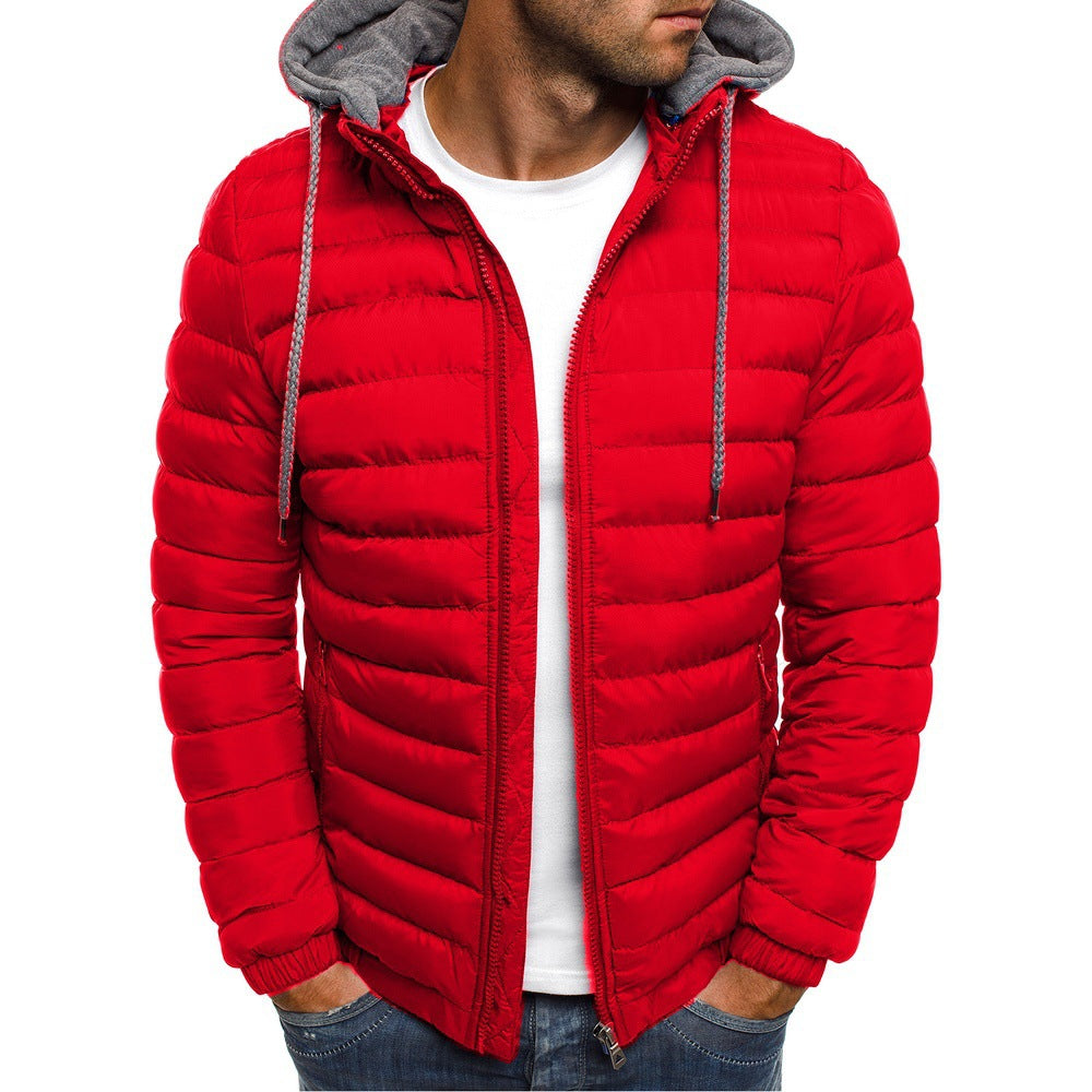 Herren Übergangsjacke Gesteppt Kapuze Sportlich Norvielle
