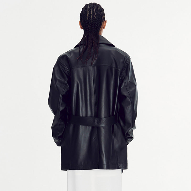 Damen oversized Kunstlederjacke Norvielle