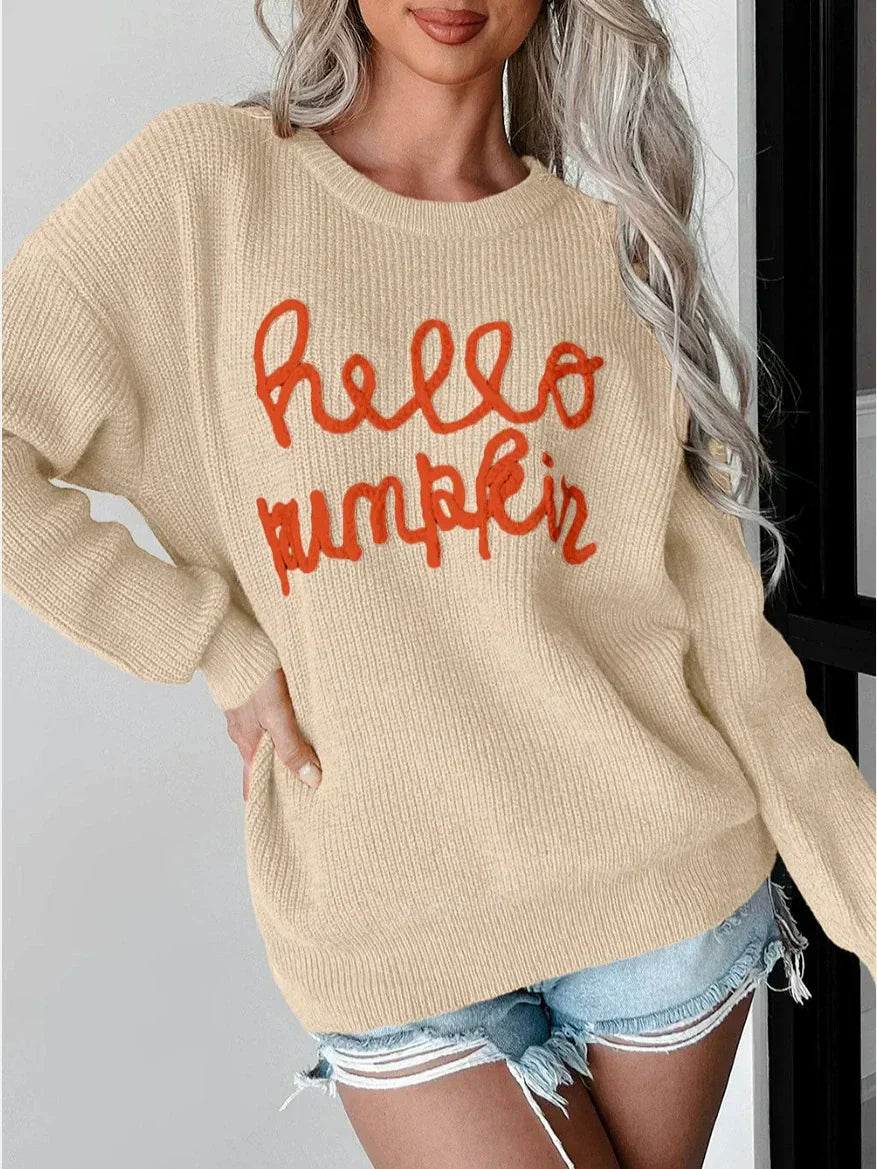 Damen Sweatshirt Relaxed Fit Wollmischung Ribbelstruktur