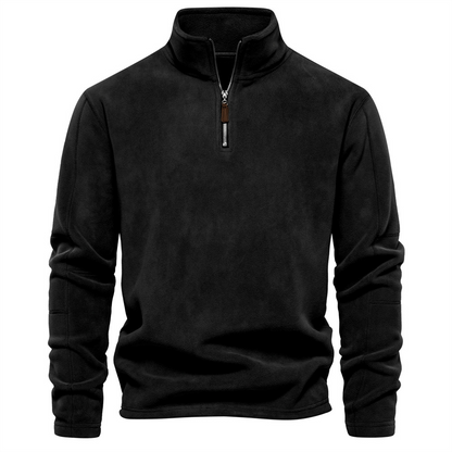 Herren Klassisches Sweatshirt Viertelreißverschluss