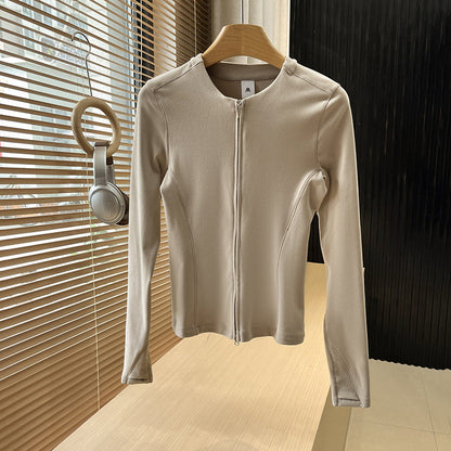 Damen Sportjacke Atmungsaktives Material Leicht