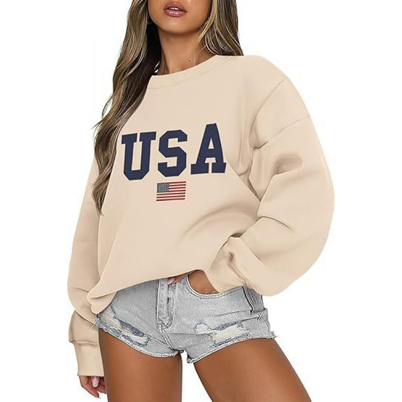 Damen Sweatshirt Modernes Statement Gemütlich Norvielle