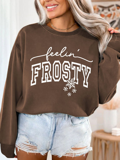 Damen Sweatshirt Grafik-Aufdruck Norvielle