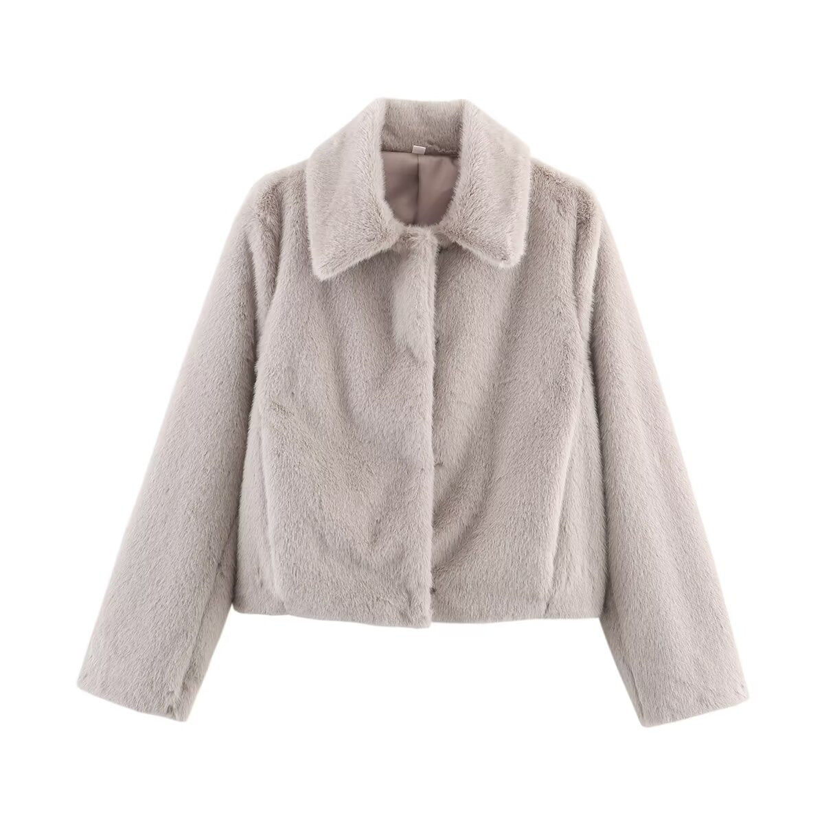 Damen Kunstpelzjacke Kuschelig Norvielle
