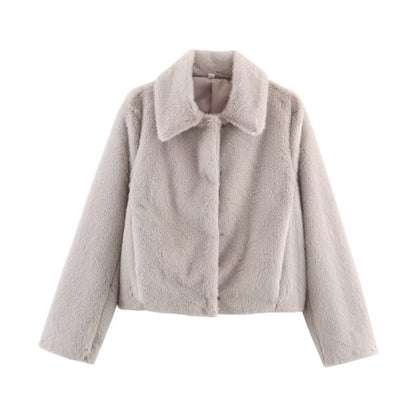 Damen Kunstpelzjacke Kuschelig Norvielle