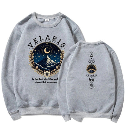 Damen Sweatshirt Nachthimmel Motiv Norvielle