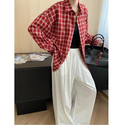 Damen Karobluse Oversized Schnitt Feine Details Norvielle