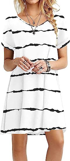Damen Strandkleid Leicht Norvielle