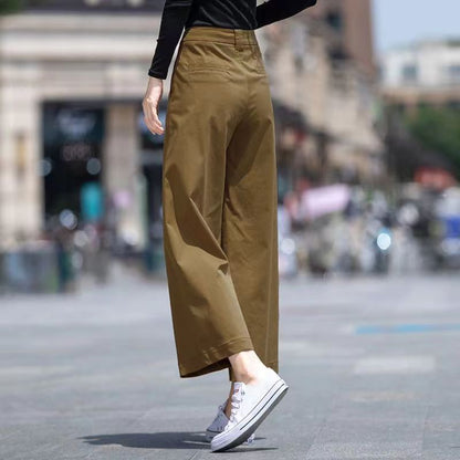 Damen Weite Hose Hochtaillierter Bund Norvielle - Norvielle
