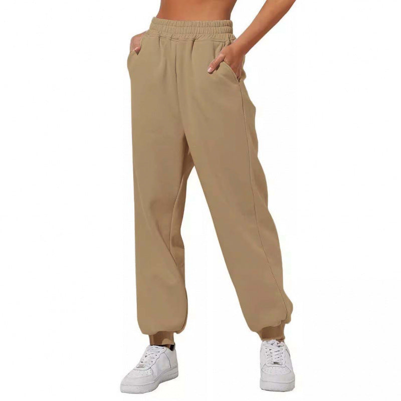Damen Jogginghose Elastischer Bund Eingrifftaschen Norvielle