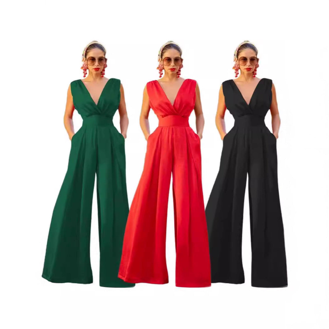 Damen Jumpsuit Eleganter Schnitt Norvielle - Norvielle