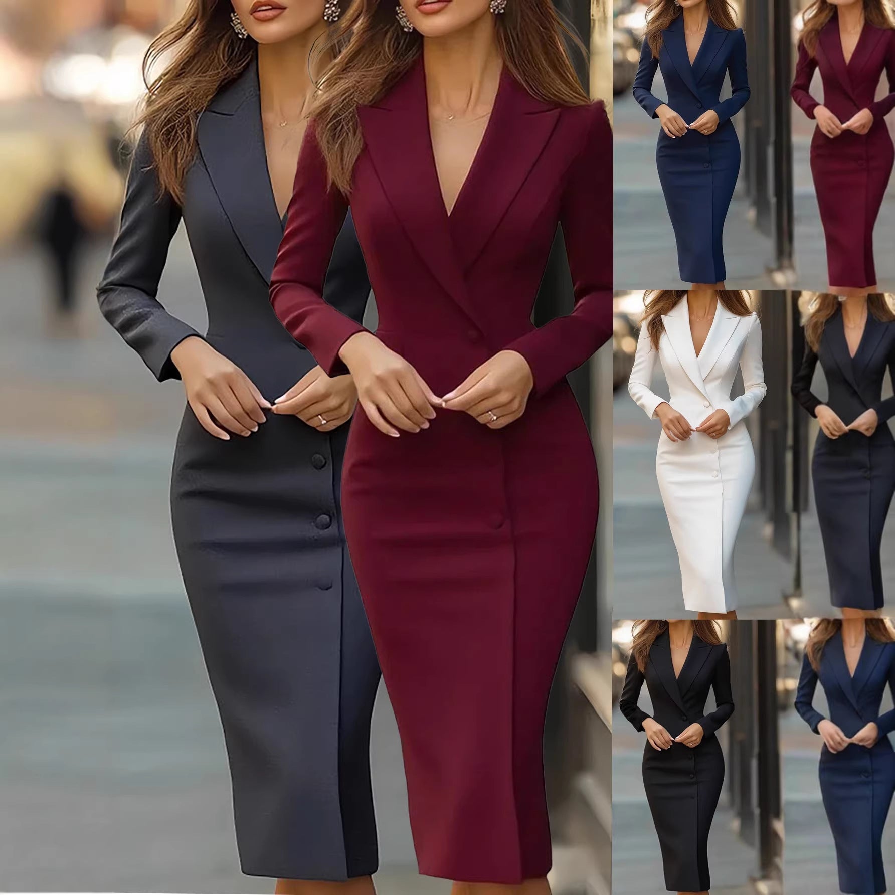 Damen tailliertes Anzugkleid Norvielle - Norvielle