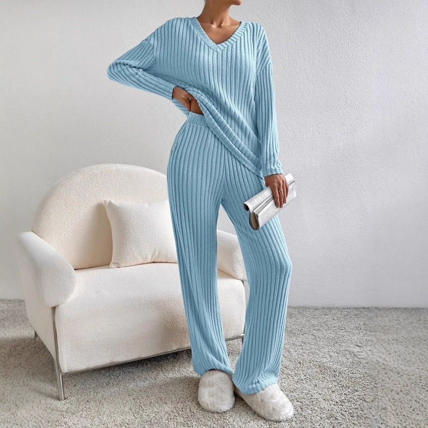 Damen Strick-Loungewear-Set Kuschelig Norvielle