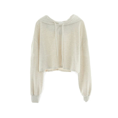 Damen Cropped Kapuzenpullover Norvielle