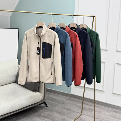 Damen Fleecejacke Norvielle Mit Taschen Hocher Kragen - Norvielle
