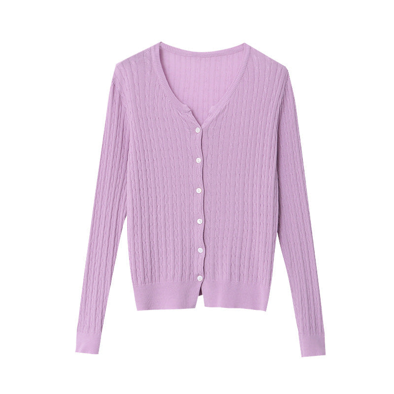 Damen Strickjacke Zopfmuster Fein Norvielle