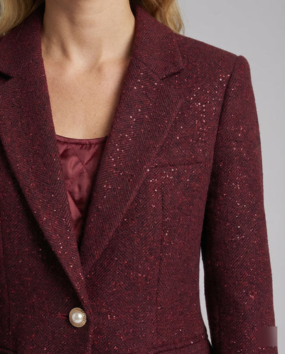 Damen Blazer Langärmelig Elegant