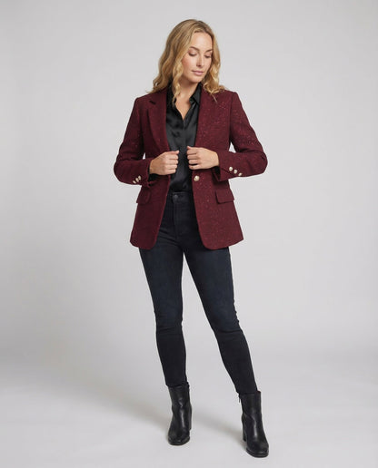 Damen Blazer Langärmelig Elegant