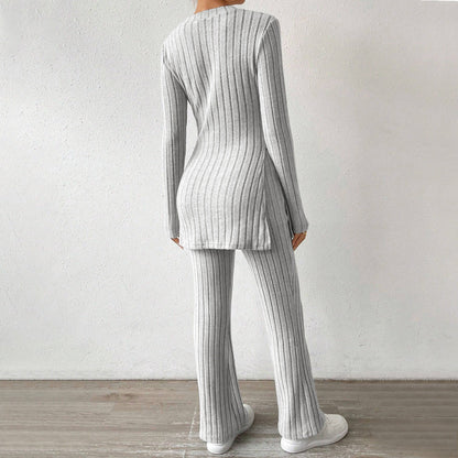 Damen Strickanzug Langärmlig Elegantes Design Norvielle