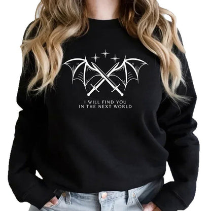 Damen Sweatshirt Grafikdesign Norvielle Weiss