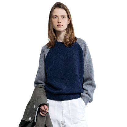 Damen Strickpullover Raglanärmel Norvielle