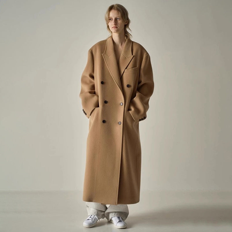 Damen Wollmantel Übergroß Elegantes Design Norvielle