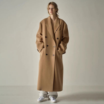 Damen Wollmantel Übergroß Elegantes Design Norvielle