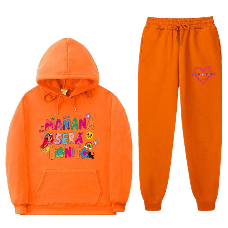 Damen Sweatshirt Jogginghose Set Bunt Norvielle