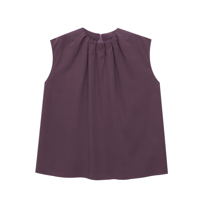 Damen Oberteil Elegantes Bluse Dekorativer Kragen Norvielle