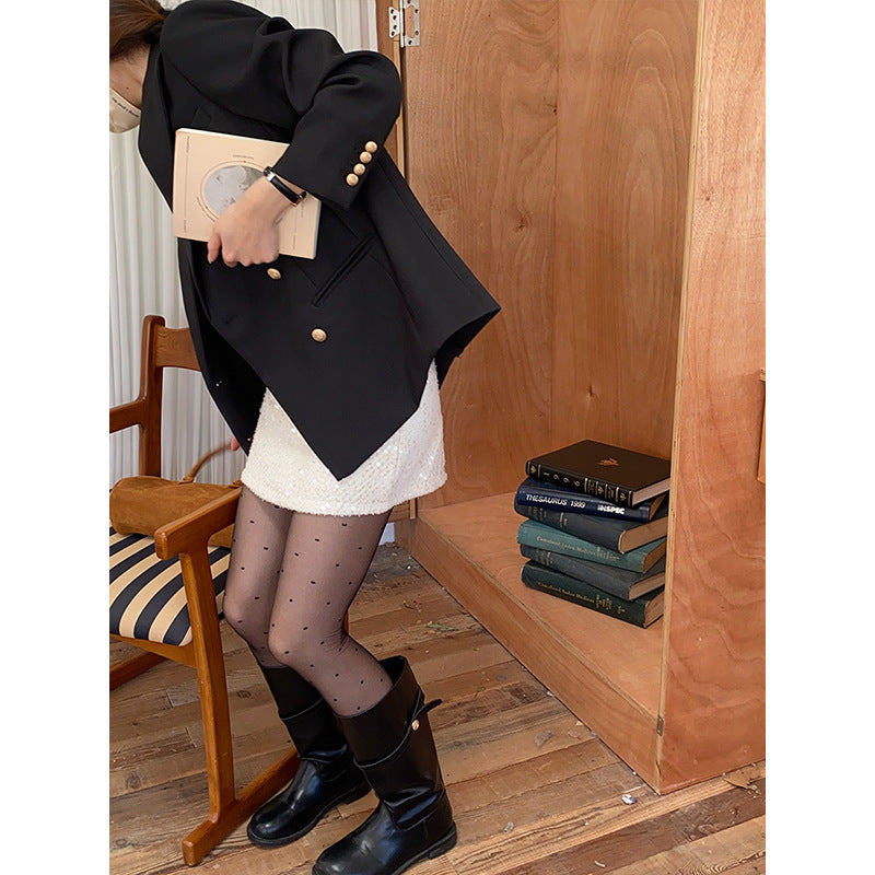 Damen Doppelreiher Blazer Klassisch Norvielle
