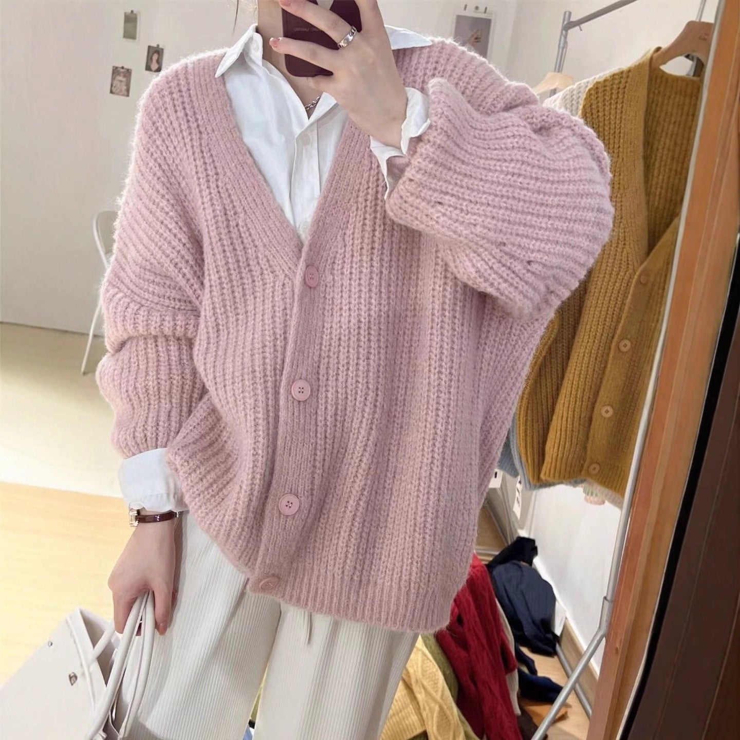 Damen Strickcardigan Oversized Kuschelig Norvielle - Norvielle